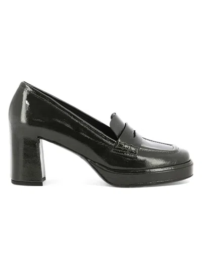 Del Carlo Lisbona Heeled Loafers In Black
