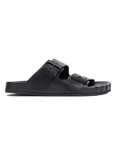Balenciaga Smooth Leather Sunday Slides For A Chic In Black