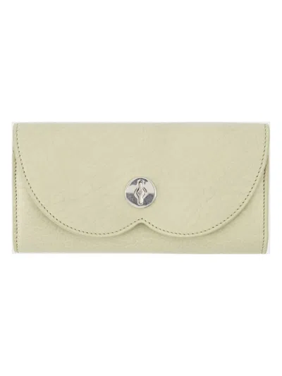 Burberry Chess Long Wallet In Beige