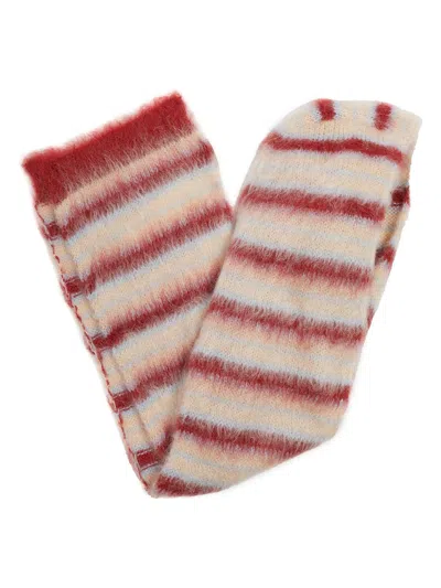 Marni Mohair Scarf Hood In Multicolor