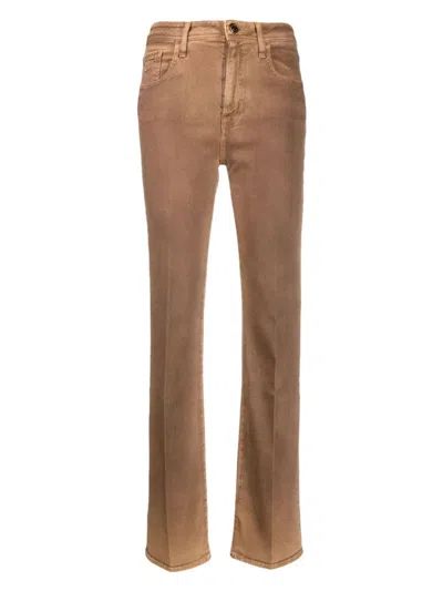 Jacob Cohen Women's Kate Straight Leg Trousers In Brown