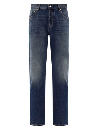 Alexander Mcqueen Alexander Mc Queen Jeans With Logo Detail In Blue
