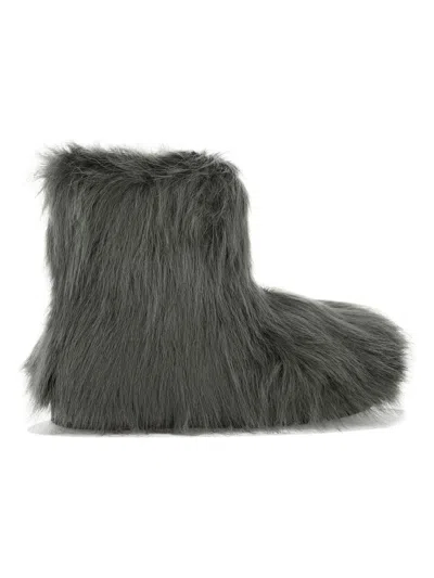 Stand Studio Olivia Medium Faux Fur Boots In Brown