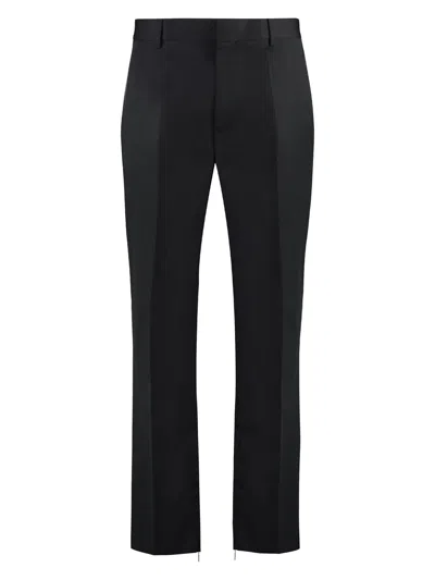 Off-white Men's Virgin Wool Trousers In Black