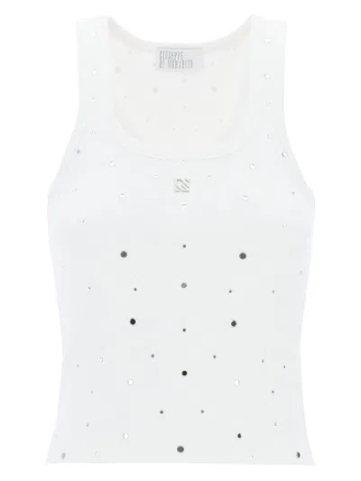 GIUSEPPE DI MORABITO WOMEN'S SLEEVELESS TOP WITH 