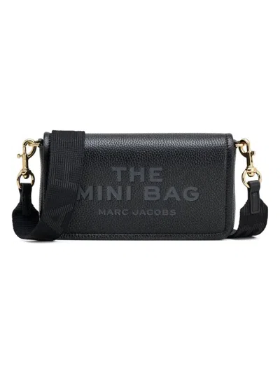 Marc Jacobs Borsa A Tracolla Nera In Pelle Martellata Color Nero In Black