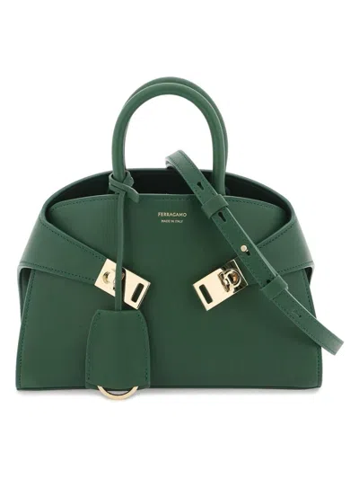 Ferragamo Hug Mini Bag In Green