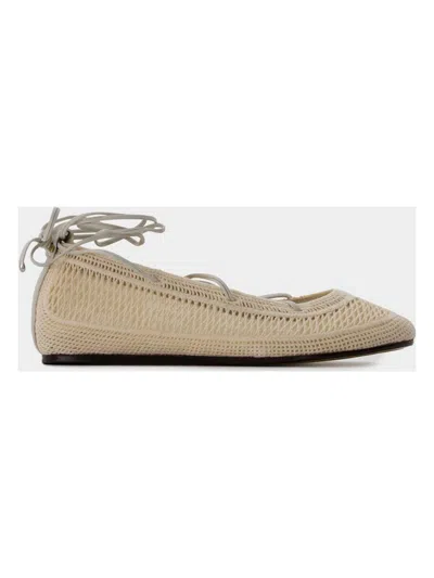 Isabel Marant Elegant Mini Ballerina Flats For Women In Beige