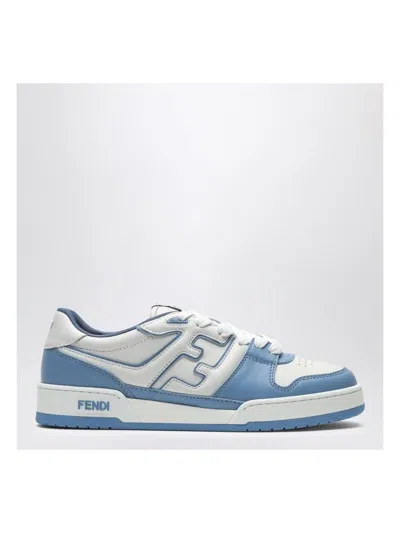 Fendi Flat Sole Calfskin Paneled Sneakers In Multi