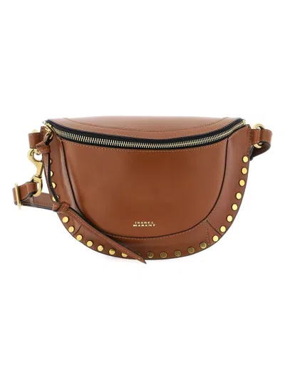 Isabel Marant Skano Leather Belt Bag In Brown