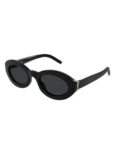 Saint Laurent Black Sl M136 Sunglasses In Black