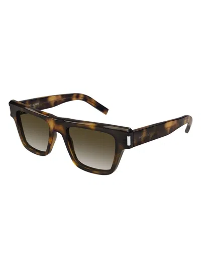 Saint Laurent Men's  Sl 469 020 Sunglasses In Havana