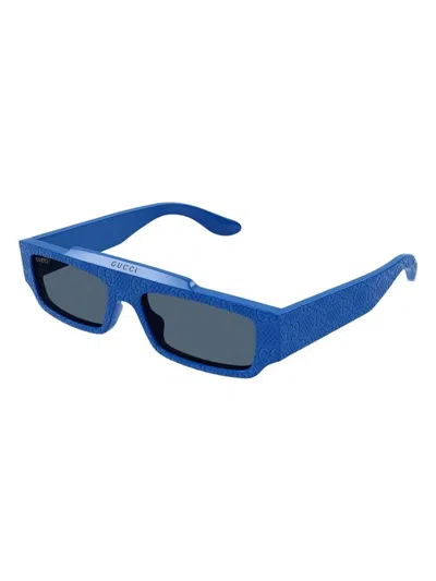 Shop Gucci Men's  Gg1592s 004 Sunglasses In Blue