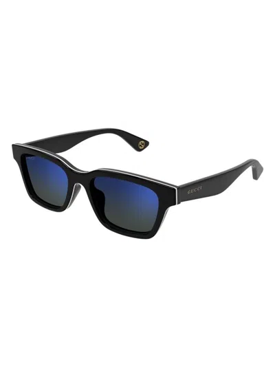 Gucci Blue Gradient Square Men's Sunglasses Gg1641sa 003 53 In Black