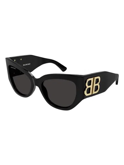 Balenciaga Grey Cat Eye Ladies Sunglasses Bb0322s 002 55 In Black