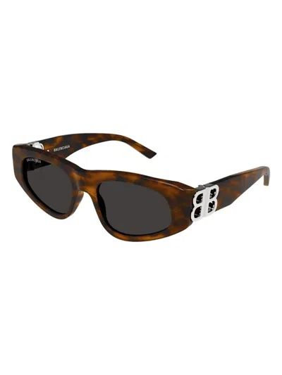 Balenciaga Dynasty Xl D-frame Sunglasses In Havana