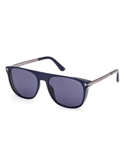 Tom Ford Men's Lionel-02 Acetate Square Sunglasses In Blue