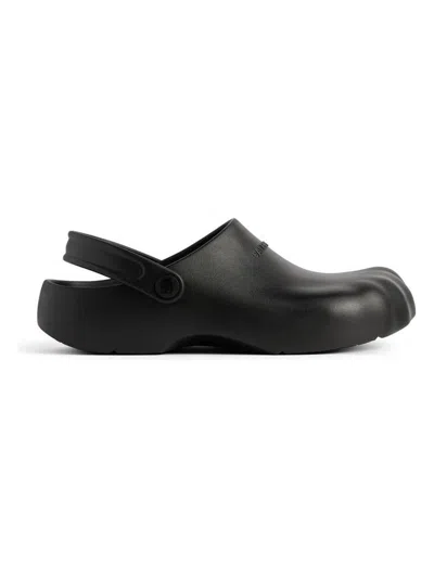 Balenciaga Sunday Molded Rubber Mules In Black
