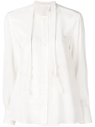Chloé Elegant Lace Blouse In Iconic Milk For Ss19 In Iconicmilk