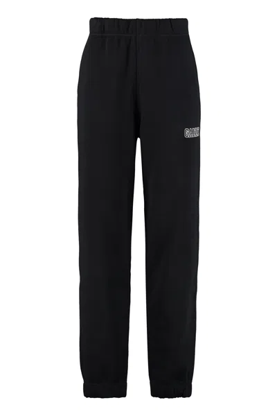 Ganni Software Isoli Tapered Track Pants In Black