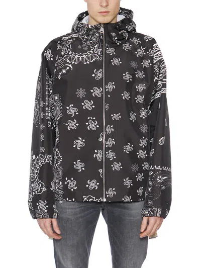 Khrisjoy Men's Windbreaker With Hood In Black