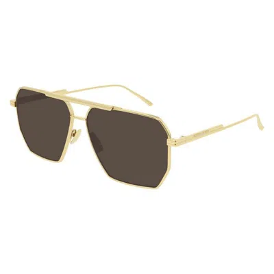 Bottega Veneta Bv1012s Sunglasses In Gold