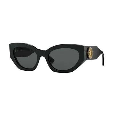 Versace Grey Cat Eye Ladies Sunglasses Ve4376b Gb1/87 54 In Black