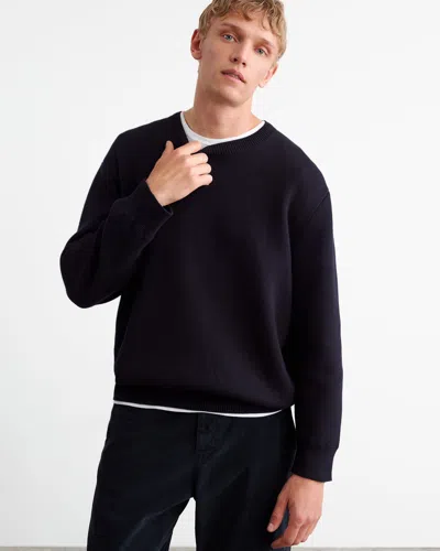 Nili Lotan Leland Sweater In Dark Navy