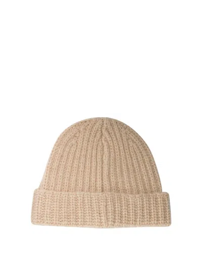 Shop Marni Shetland Wool Beanie With  Mending In Beige