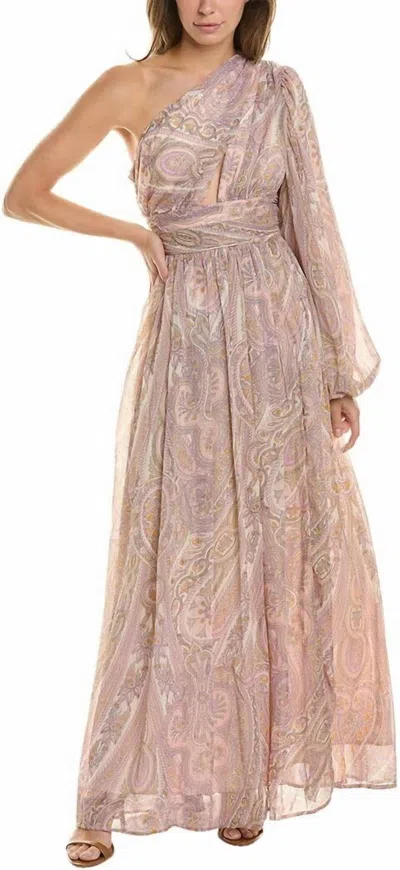 Line And Dot Gianni Maxi Dress In Pink In Pink