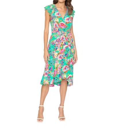 Caballero Nelia Dress In Painted Flower In Multi