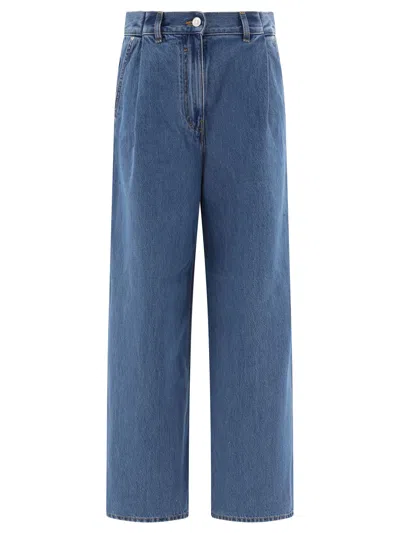 Shop Givenchy Oversize Jeans In Light Blue