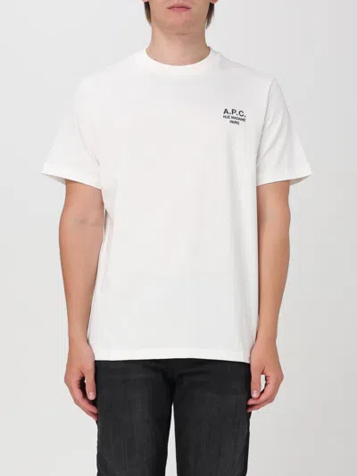 A.p.c. Rue Madame Organic Cotton Jersey T Shirt In White