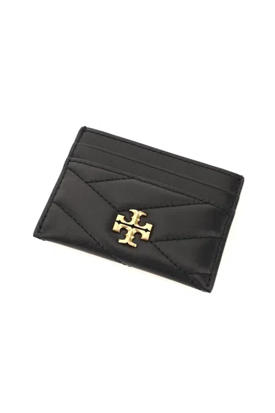 Shop Tory Burch Kira Chevron Cardholder In 黑色的