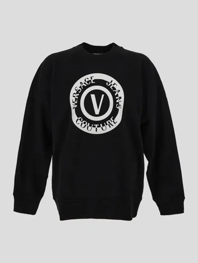 Shop Versace Jeans Couture Sweaters In Black