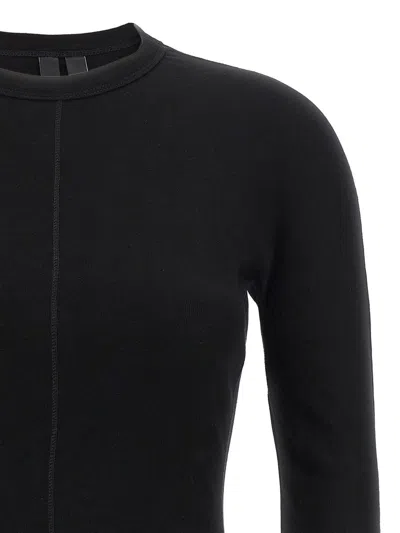 Y-3 Logo-print Long-sleeve Top In Black