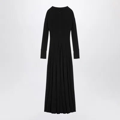 Shop Victoria Beckham Black Viscose Dress With Cut Out