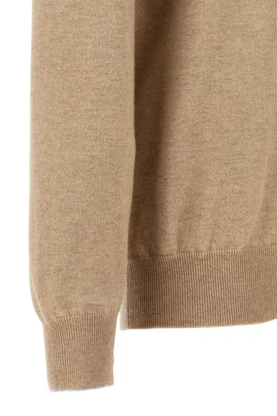 Shop Brunello Cucinelli Men Cashmere Turtleneck Sweater In Cream