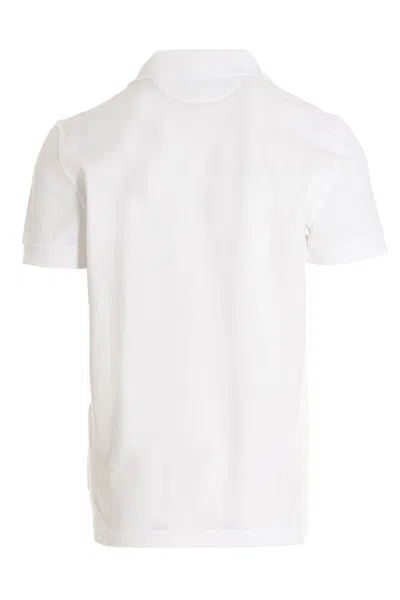 Shop Tom Ford Men Piqué Cotton Polo Shirt In White