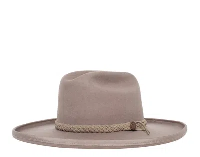 Goorin Bros Garden Plains Wool Felt Wide Brim Fedora Hat Taupe 100-0116-tau In Multi