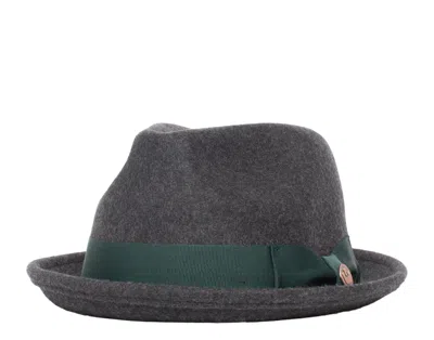 Goorin Bros Charlestowne Wool Pork Pie Fedora Hat Charcoal 100-0123-cha In Grey