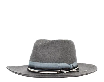 Goorin Bros Langum Wool Felt Wide Brim Fedora Hat Grey 100-0050-gry In Grey