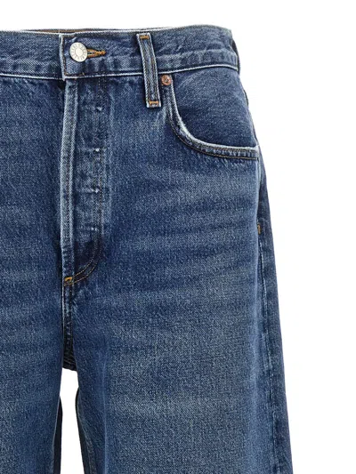 Shop Agolde 'low Slung Baggy' Jeans In Blue