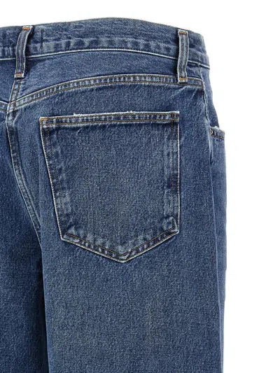 Shop Agolde 'low Slung Baggy' Jeans In Blue