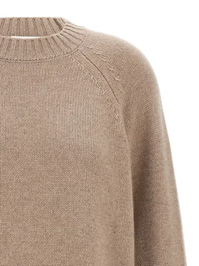 P.a.r.o.s.h Fine-knit Cashmere Sweatshirt In Beige