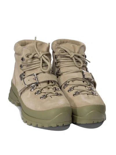 Nonnative X Diemme Buckle-strap Lace-up Boots In Green