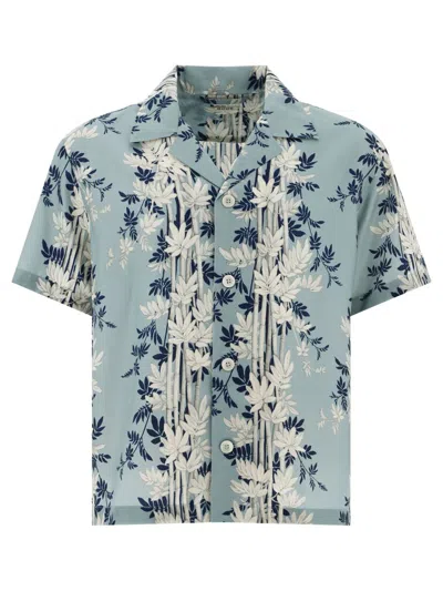 Shop Bode "bamboo Forest" Shirt In Blue