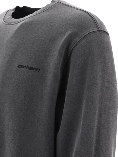 Shop Carhartt Wip "duster Script" Sweatshirt In Black