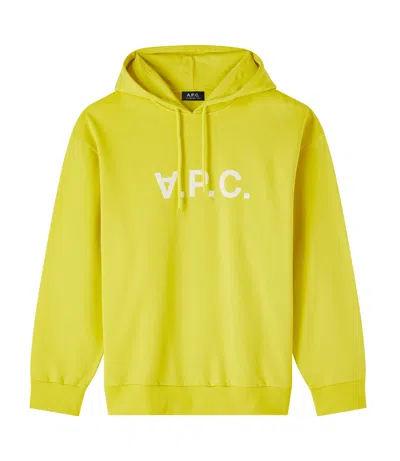 Apc A.p.c. Logo Printed Drawstring Hoodie In Multi