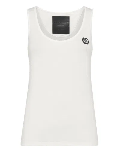Philipp Plein 38 Original Tank Top In White